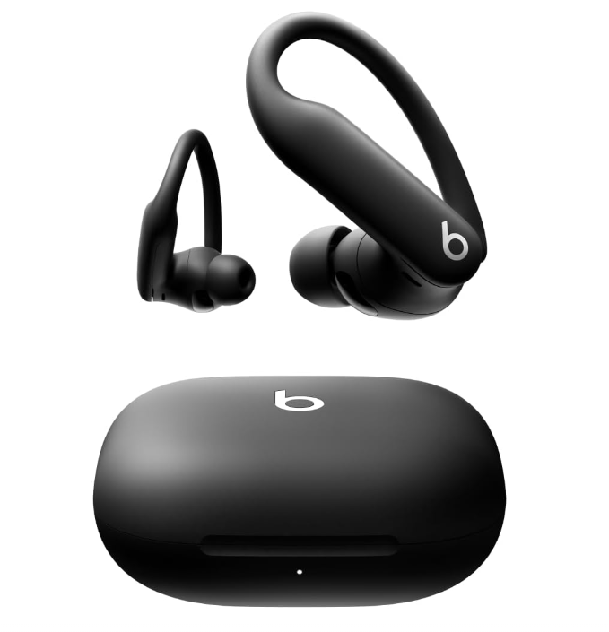 Beats Powerbeats Pro 2 - Wireless Noise Cancelling Workout Earbuds with Secure- Fit Earhooks, Up to 45-Hour Battery with Charging Case, Sweat & Water Resistant, Heart Rate Monitoring - Jet Black